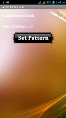 Screenshot of the application Pattern Screen Lock - #12