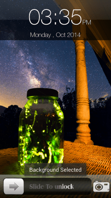 Screenshot of the application Fireflies Screen Lock - #6