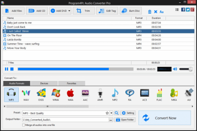 Screenshot of the application Audio Converter Pro - #1