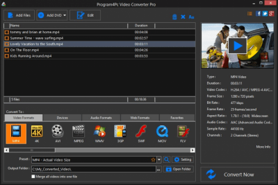 Screenshot of the application Video Converter Pro - #1