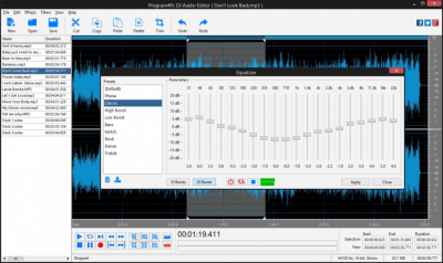 Screenshot of the application DJ Audio Editor - #2