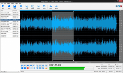Screenshot of the application DJ Audio Editor - #3