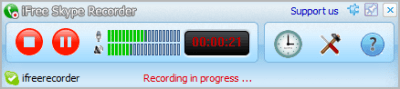 Screenshot of the application iFree Skype Recorder - #1
