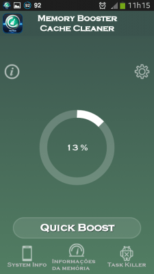 Screenshot of the application Memory Booster for Android - #1