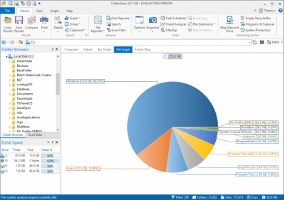 Screenshot of the application FolderSizes - #6