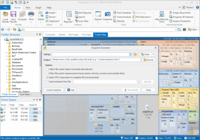 Screenshot of the application FolderSizes - #7