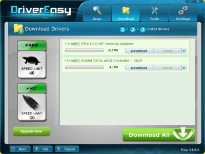Screenshot of the application DriverEasy - #2