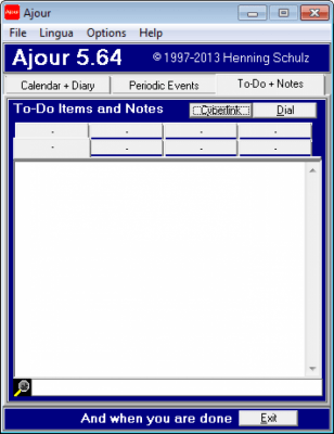 Screenshot of the application Ajour - #3