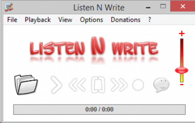 Screenshot of the application Listen N Write Free Portable - #2