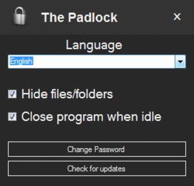 Screenshot of the application The Padlock - #2
