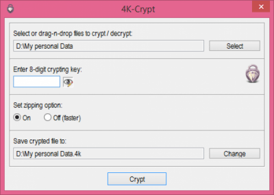 Screenshot of the application 4K-Crypt - #2