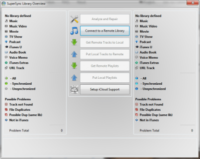 Screenshot of the application SuperSync - #3