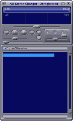 Screenshot of the application AD Stereo Changer - #1