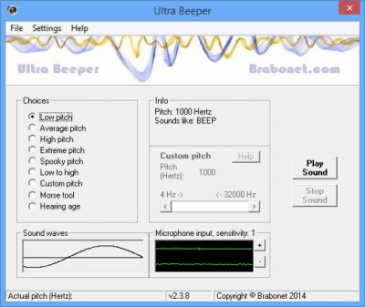 Screenshot of the application Ultra Beeper - #1