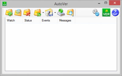 Screenshot of the application AutoVer - #1