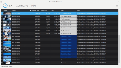 Screenshot of the application JPEGmicro Portable - #1