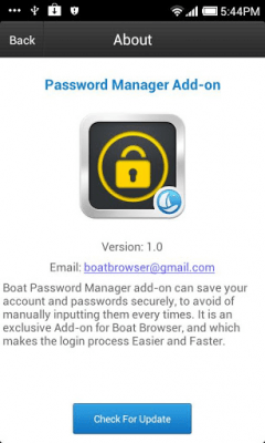Screenshot of the application Boat Password Manager Add-on - #8