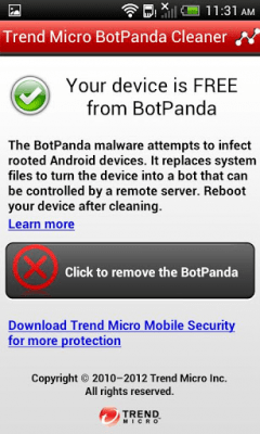 Screenshot of the application BotPanda Cleaner - #2