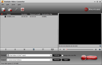 Screenshot of the application Pavtube Video Converter - #1