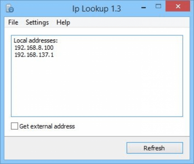 Screenshot of the application Ip Lookup - #1