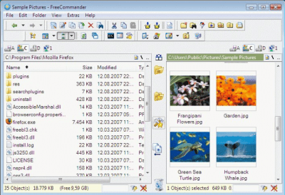 Screenshot of the application FreeCommander Portable - #1