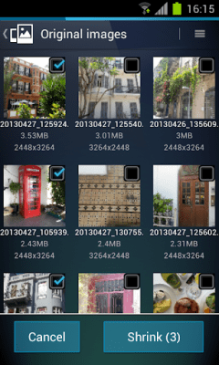 Screenshot of the application AVG Image Shrink & Share - #2