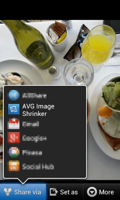 Screenshot of the application AVG Image Shrink & Share - #7