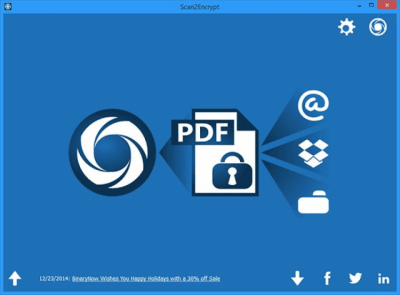 Screenshot of the application Scan2Encrypt - #1