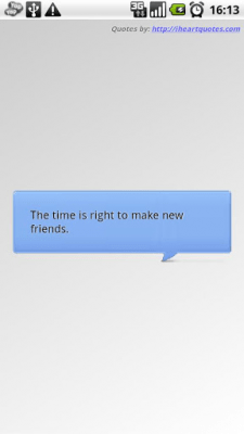 Screenshot of the application Quote of the Day - #2