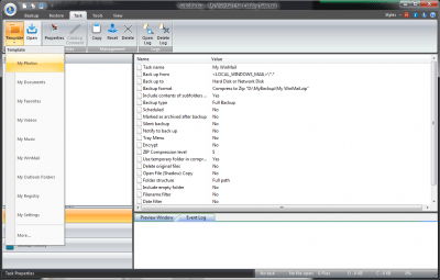 Screenshot of the application TurboBackup - #4