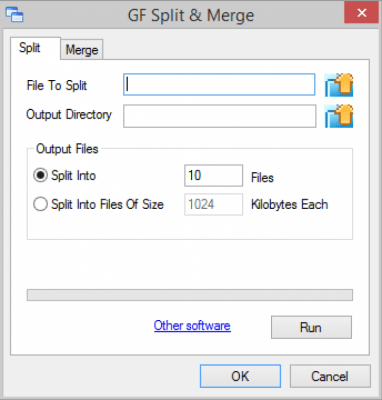 Screenshot of the application GF Split &amp; Merge - #1