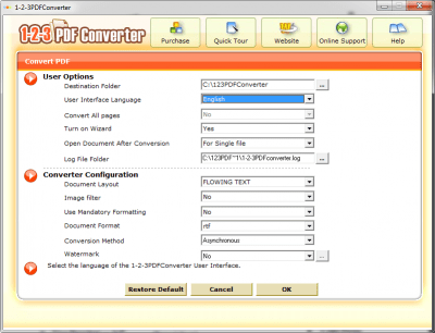 Screenshot of the application 123 PDF Converter - #2