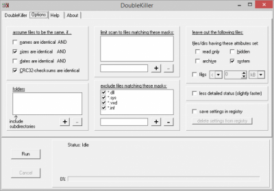 Screenshot of the application DoubleKiller - #2
