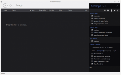 Screenshot of the application Antelope - #2
