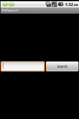 Screenshot of the application PdfSearch - #1