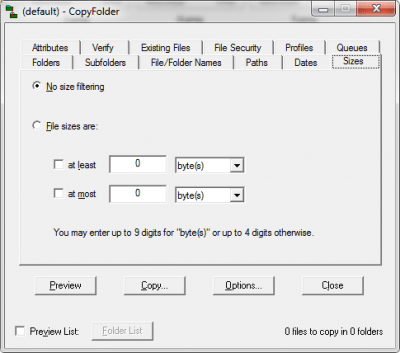Screenshot of the application CopyFolder - #6