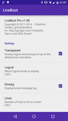 Screenshot of the application [root] LiveBoot - #3