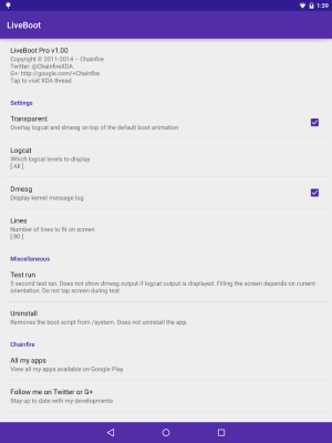 Screenshot of the application [root] LiveBoot - #6