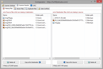 Screenshot of the application ComparatorPro - #3