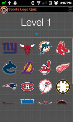 Screenshot of the application Sports Logo Quiz - #1