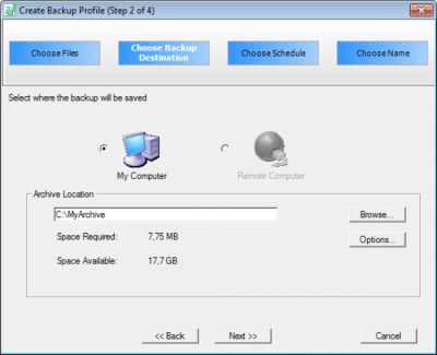 Screenshot of the application TrueSafe Personal Edition - #4