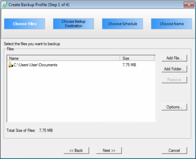 Screenshot of the application TrueSafe Personal Edition - #5