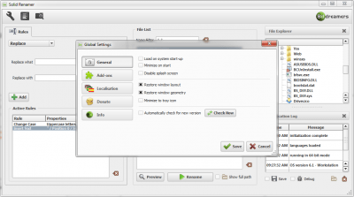 Screenshot of the application Solid Renamer - #4