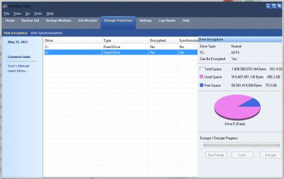 Screenshot of the application K-Backup Suite - #1