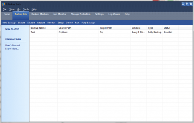 Screenshot of the application K-Backup Suite - #6