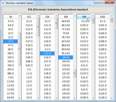 Screenshot of the application ResCalc Master - #3