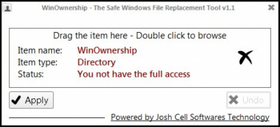 Screenshot of the application WinOwnership - #1