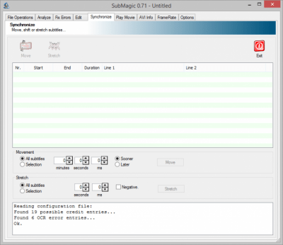 Screenshot of the application SubMagic - #4