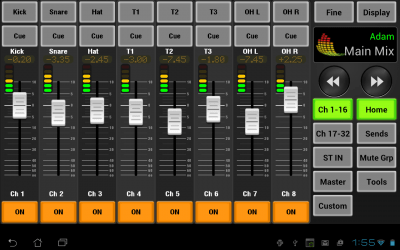 Screenshot of the application AirFader Mobile - #1