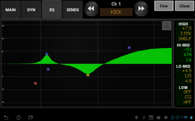 Screenshot of the application AirFader Mobile - #3